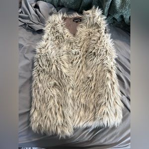 Faux fur vest